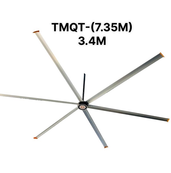 Quạt trần TMQT – (7.35m) 3.4m